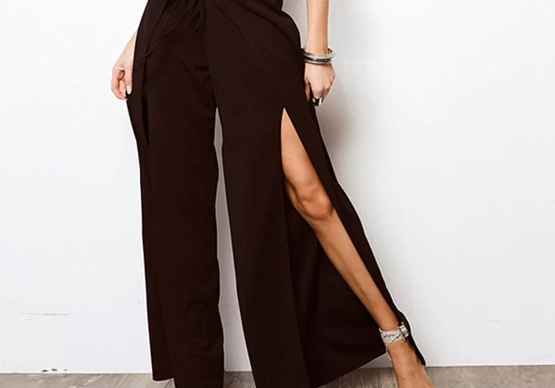  Pantalones split: la apuesta de las mejores vestidas para lucir los zapatos de tacón