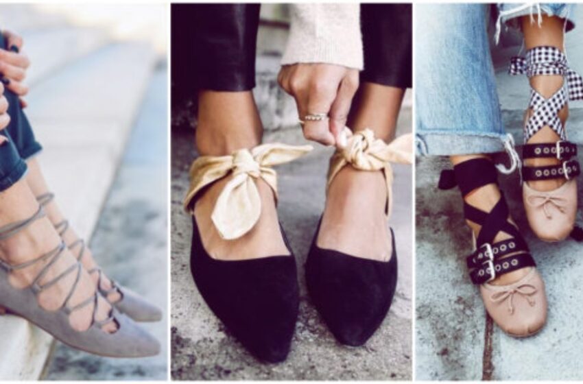  Zapatos de bailarina con pantalones anchos en Otoño-Invierno 2022