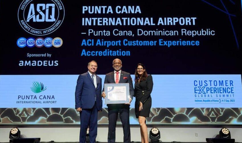  Aeropuerto Internacional de Punta Cana recibe premio por séptimo año consecutivo