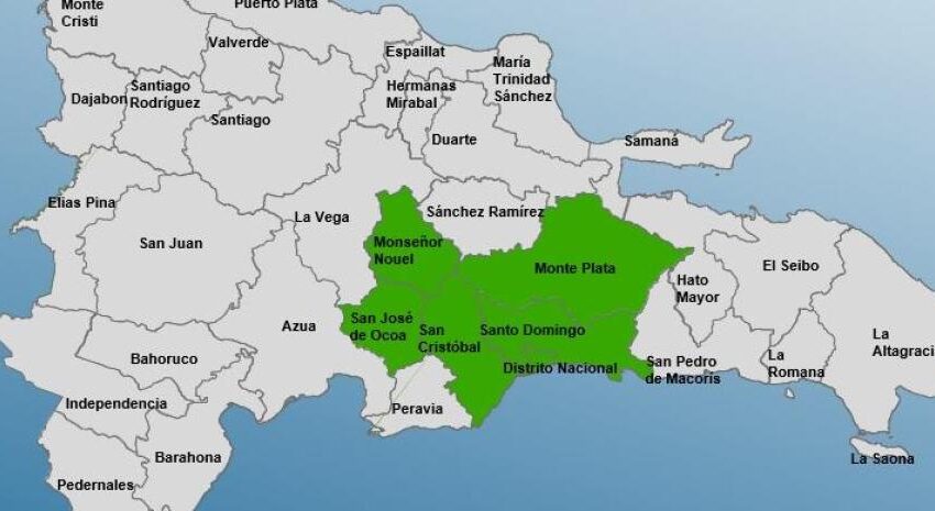  COE emite alerta verte para el Gran Santo Domingo y otras provincias