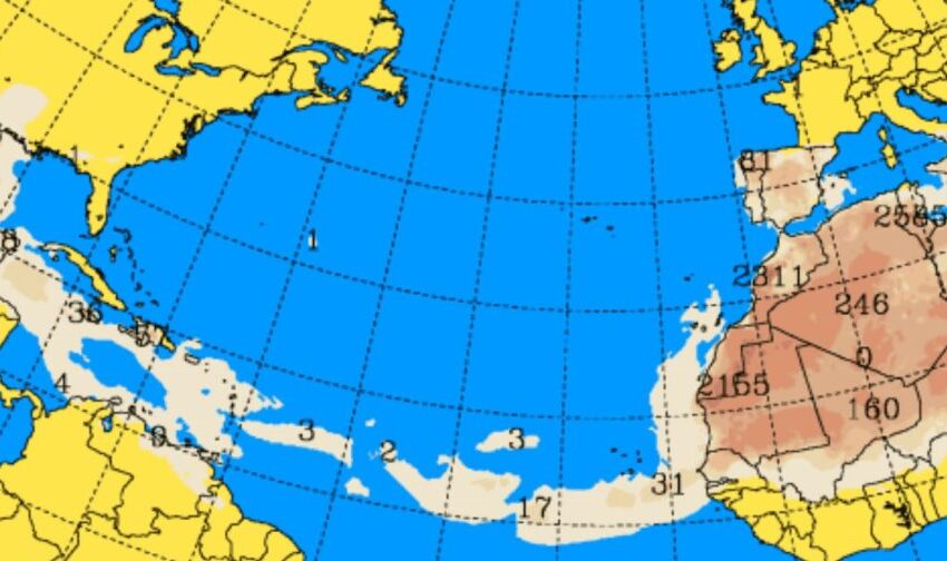  El Indomet prevé sensación calurosa y leve aumento de polvo del Sahara este miércoles