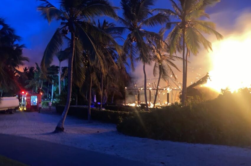  Fuego afecta área del complejo turístico Cap Cana, en este RD
