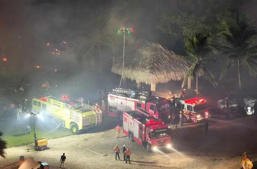  Trece villas fueron afectadas en el incendio de Cap Cana
