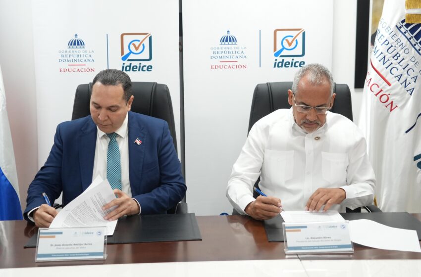  Consejo Nacional de Drogas e Ideice firman acuerdo orientado al diseño de programas preventivos