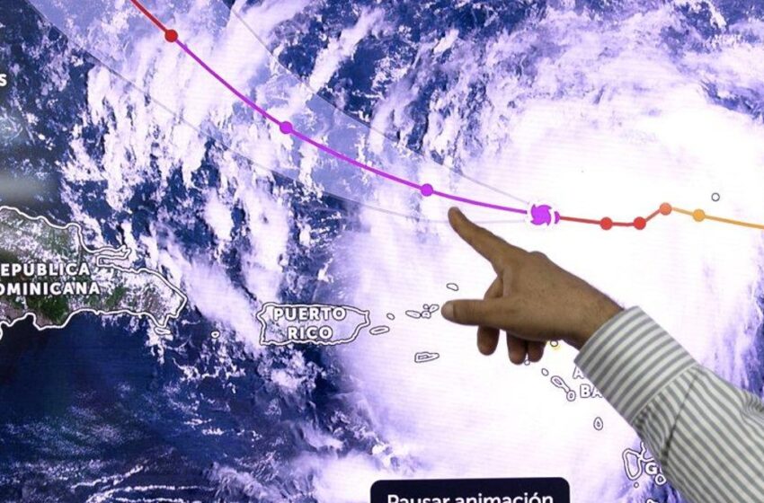  Huracán Erin produce lluvias en región norte de R. Dominicana
