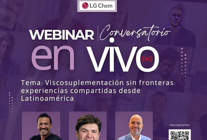  Webinar gratuito reunirá a médicos de Latinoamérica para analizar avances en Viscosuplementación