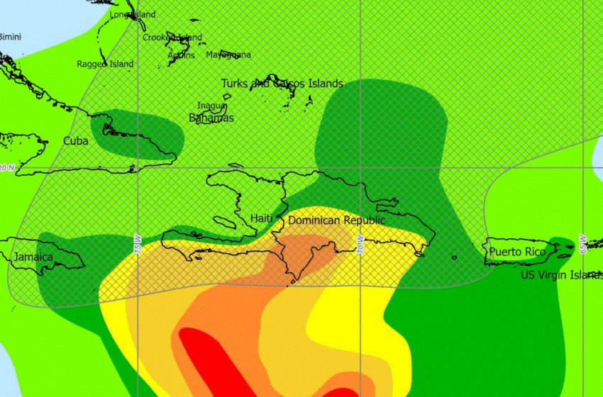 Tormenta Melissa dejará acumulados de hasta 12 pulgadas de lluvia en zonas del sur de RD