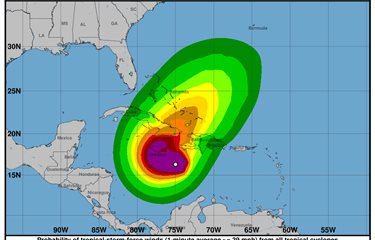 Melissa se convierte en huracán y se espera que se intensifique rápidamente