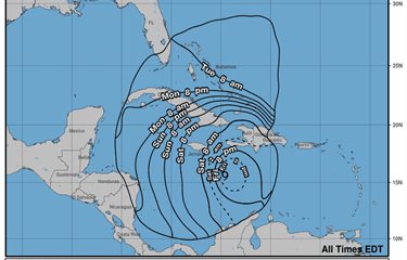  Trayectoria errática de la tormenta Melissa obliga a reunión urgente en el Palacio Nacional