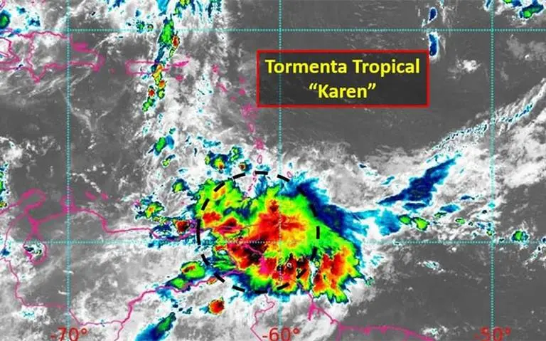  La tormenta Karen surge en el Atlántico norte mientras Jerry causa lluvias en Puerto Rico