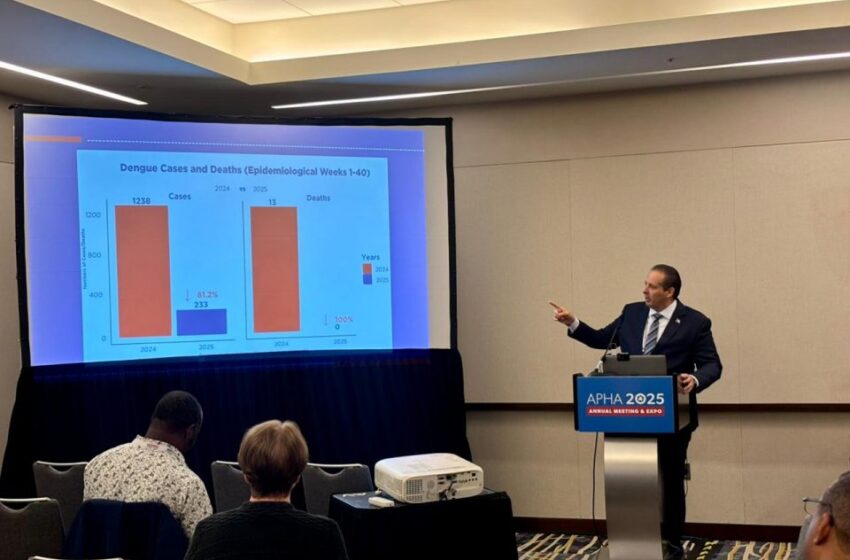  Víctor Atallah presenta logros del plan de control del dengue en la convención de la Asociación Americana de Salud