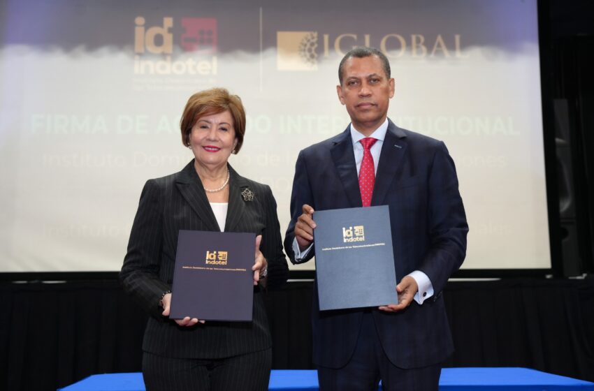  Indotel suscribe convenio con IGLOBAL para otorgar 200 becas en transformación digital y ciberseguridad