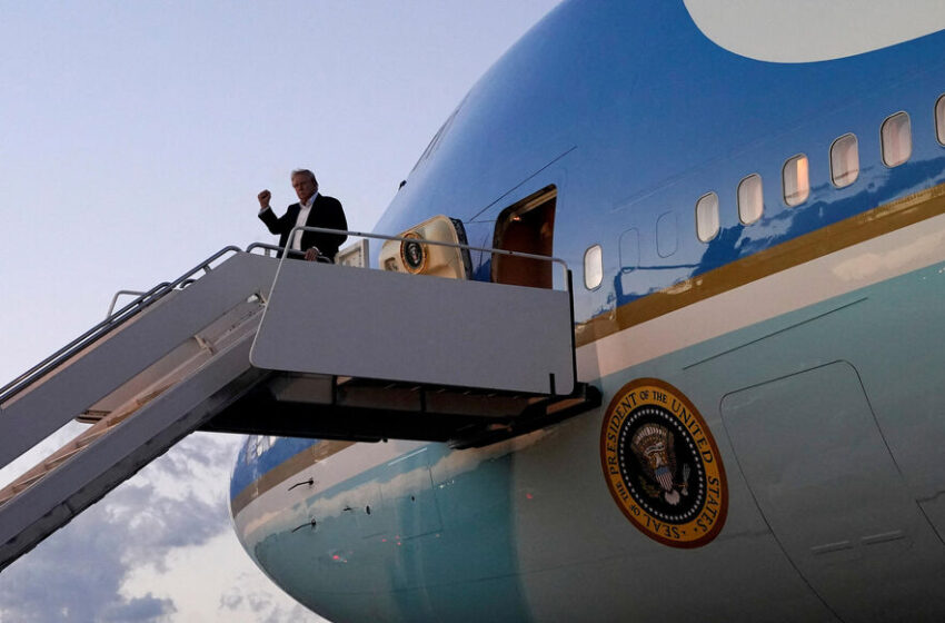  El avión Air Force One, querido por Donald Trump, ha realizado su «último viaje» entre Francia y Estados Unidos