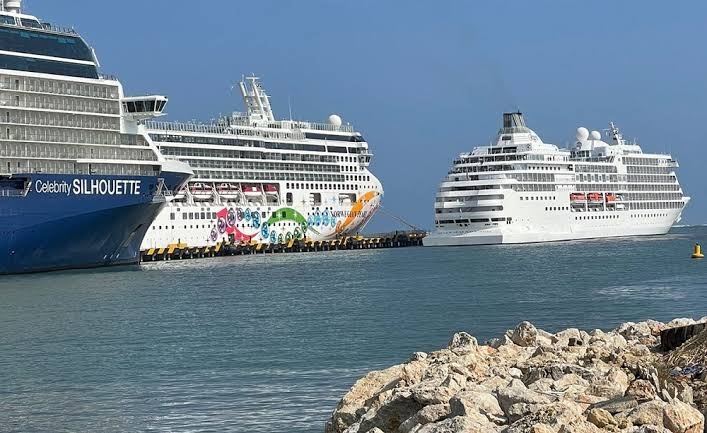  Puerto Plata recibió este martes 4 cruceros con 16,700 pasajeros
