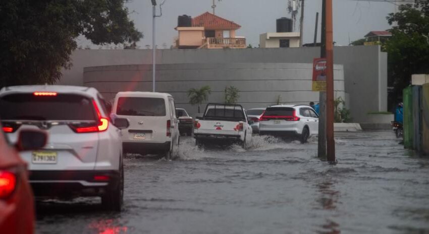  El Gran Santo Domingo y otras 7 provincias en alerta amarilla; las lluvias se extienden por 72 horas